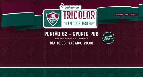 Fluminense promoverá Tricolor em Toda Terra em Goiânia