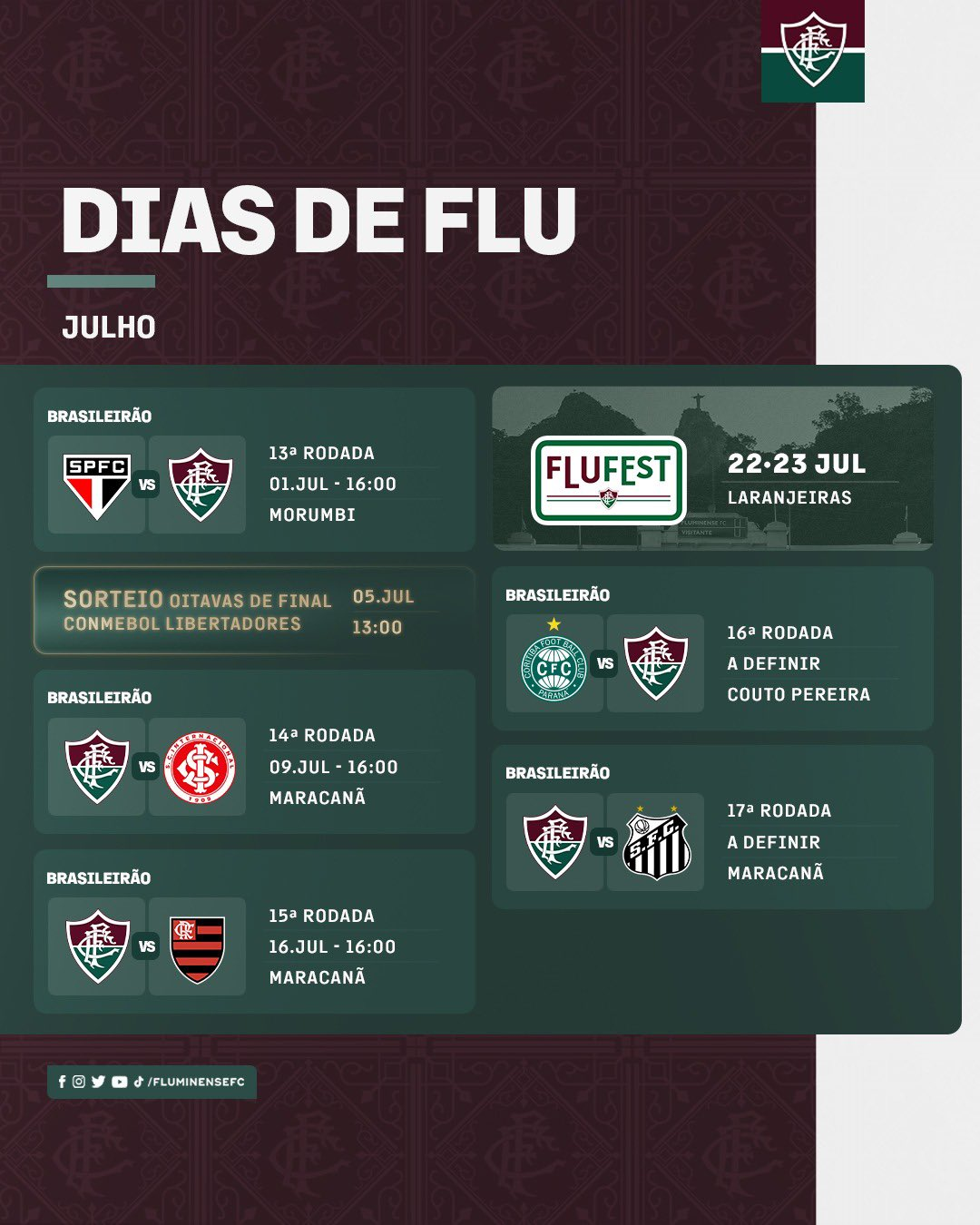 Próximos jogos do Flamengo: julho tem Libertadores, Brasileirão e mais