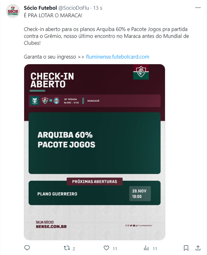 Liberada venda de ingressos para São Paulo x Grêmio pela 28ª rodada