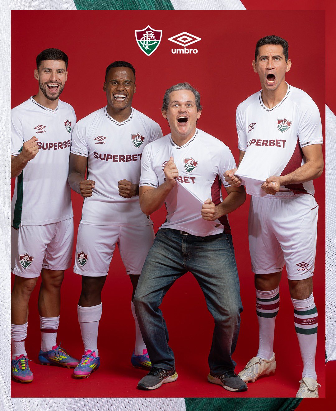 camisa branca Fluminense